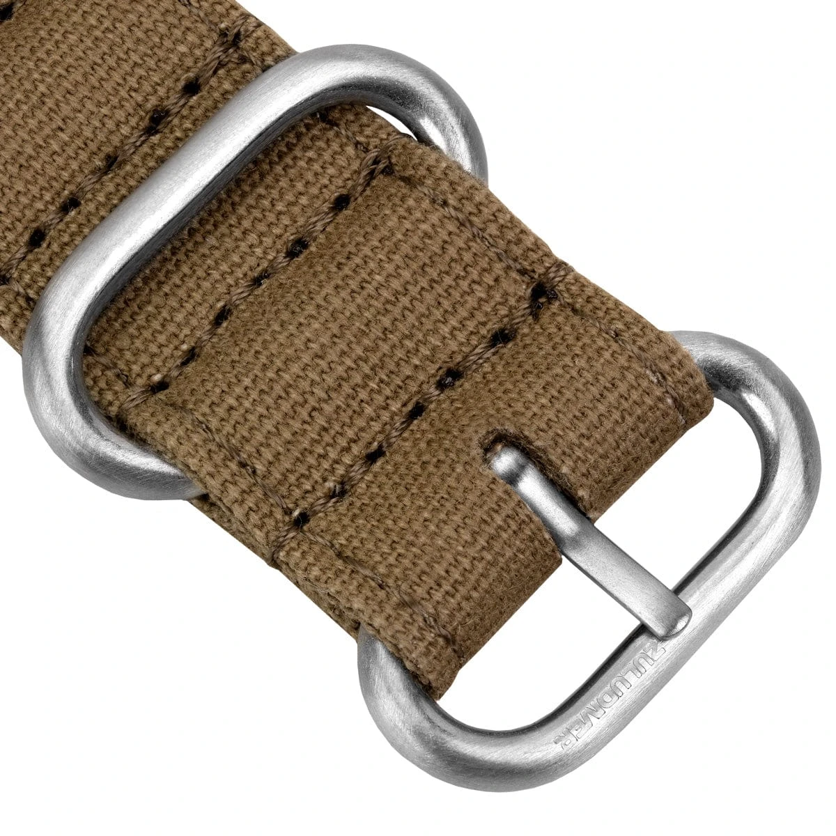 ZULUDIVER Vintage Canvas ZULU Watch Strap - Army Brown - Image 4