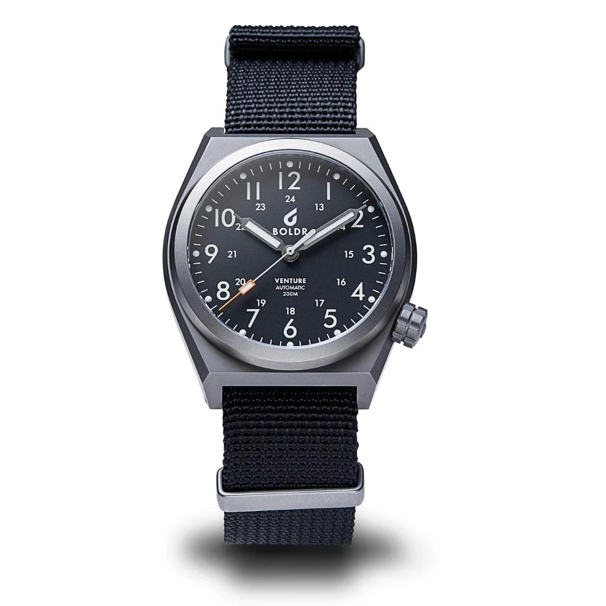 Boldr Venture Automatic Field Watch - Carbon Black - Image 12