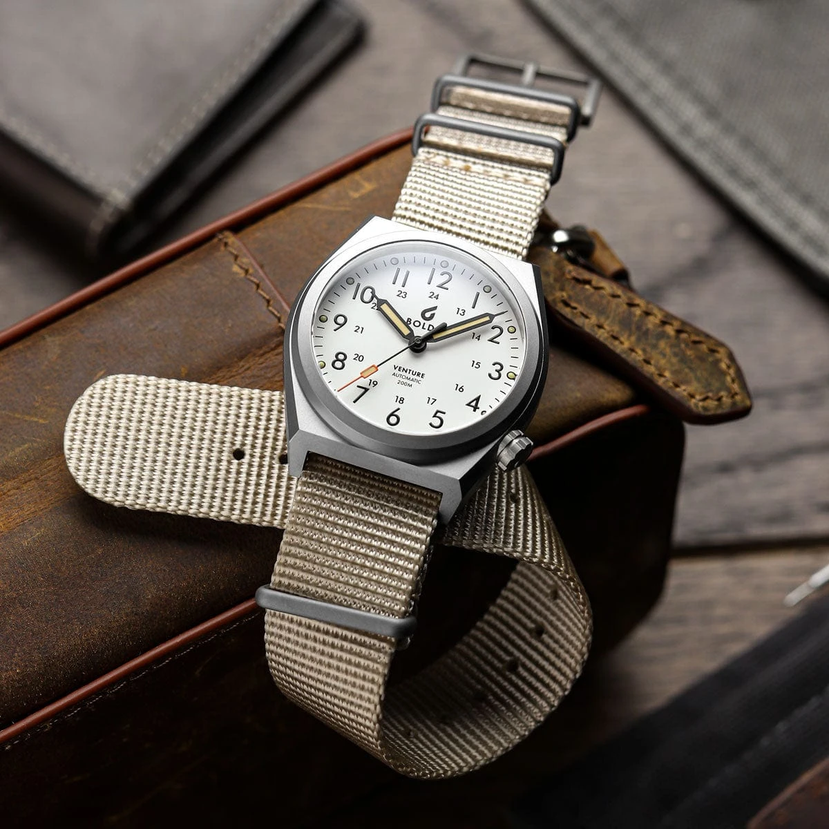 Boldr Venture Automatic Field Watch - Sand Storm - Image 3