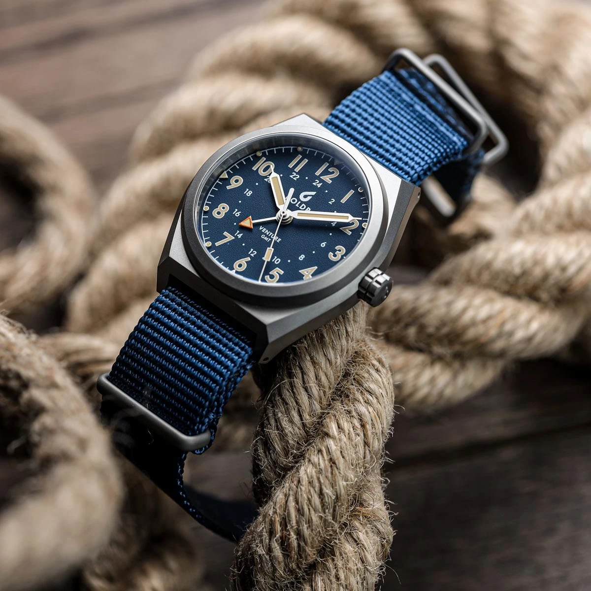 Boldr Venture GMT Field Watch - Blue - Image 3