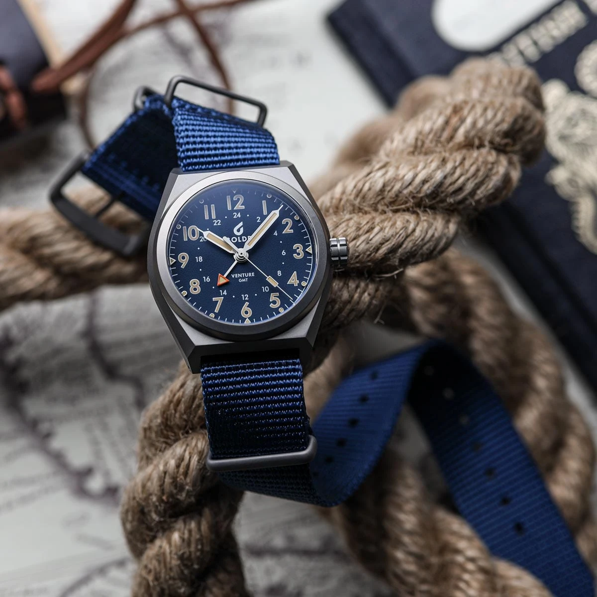 Boldr Venture GMT Field Watch - Blue - Image 4