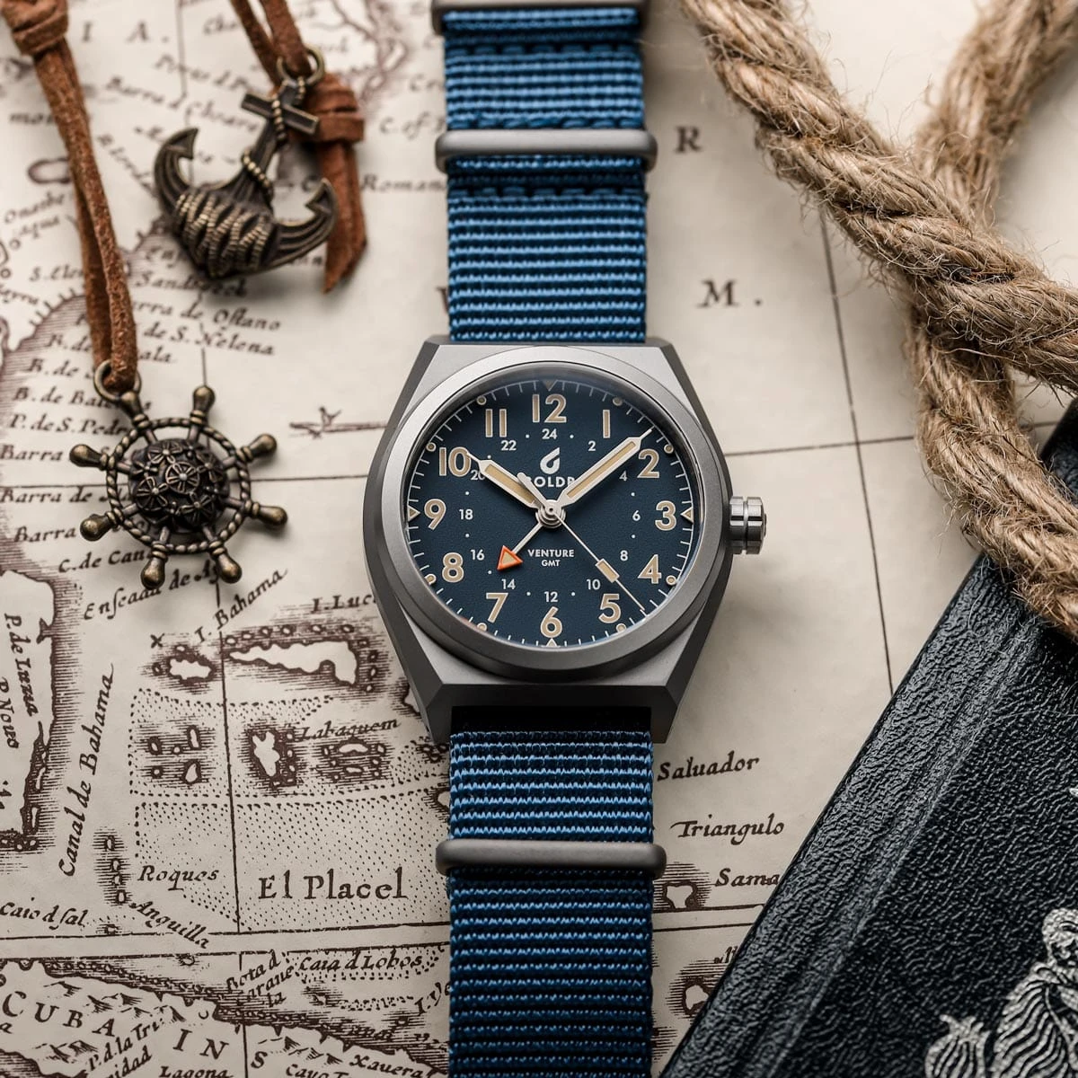 Boldr Venture GMT Field Watch - Blue - Image 5