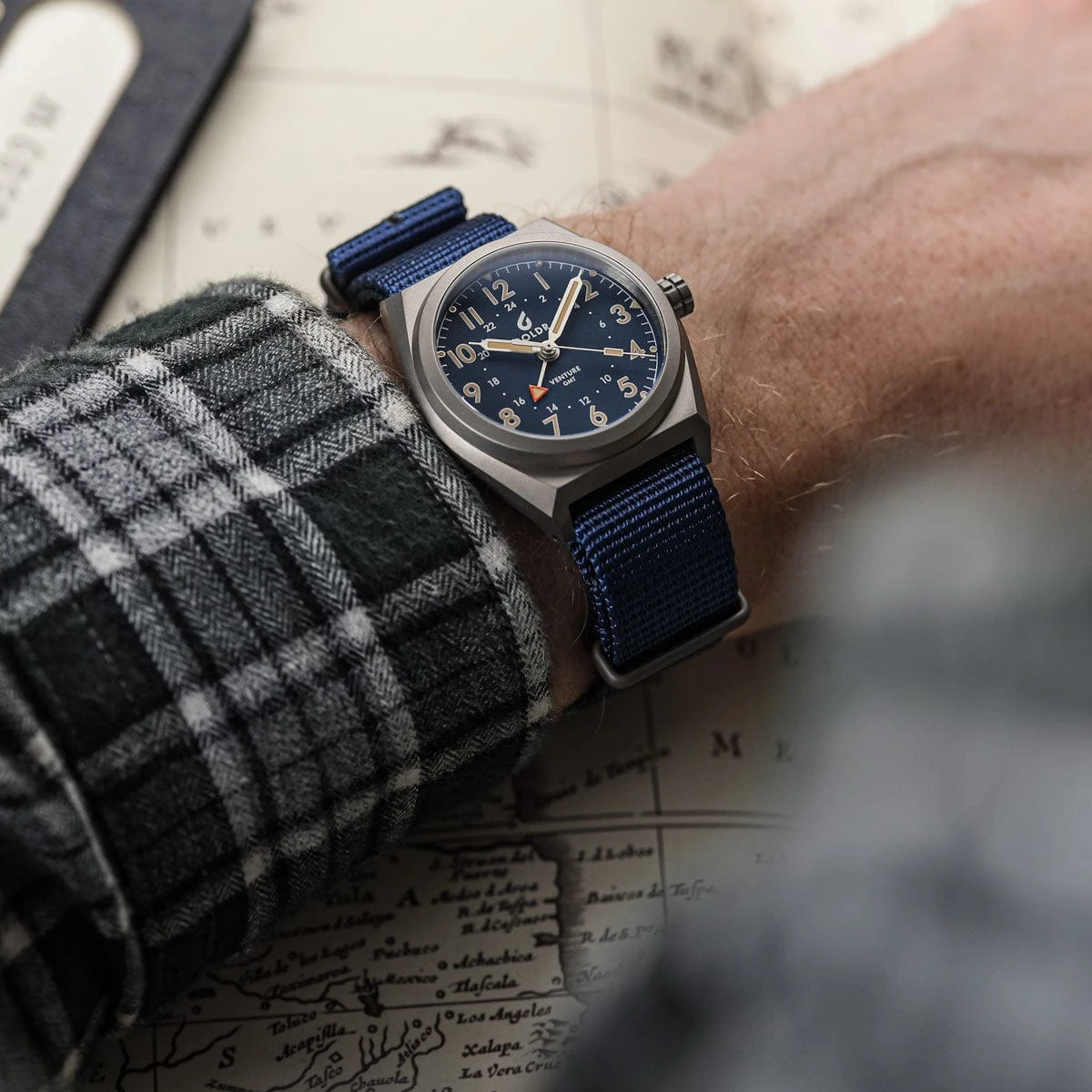 Boldr Venture GMT Field Watch - Blue - Image 2