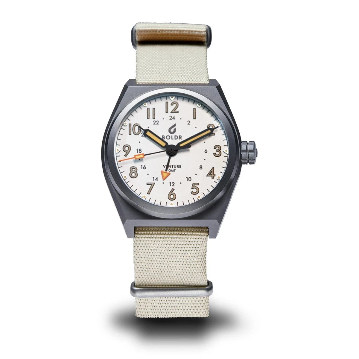 Boldr Venture GMT Field Watch - Khaki - Image 5