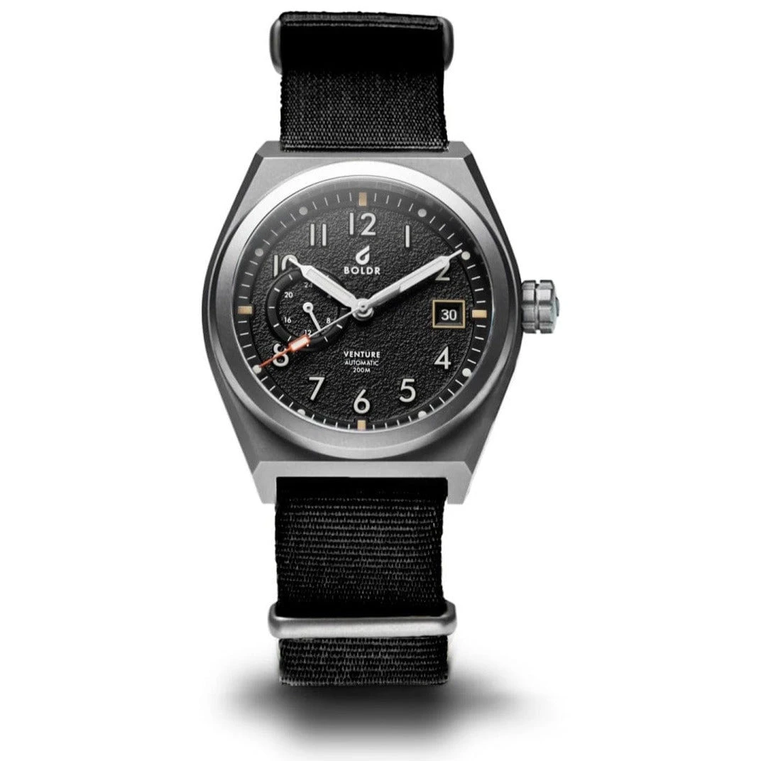 Boldr Venture Wayfarer Automatic Watch - Black