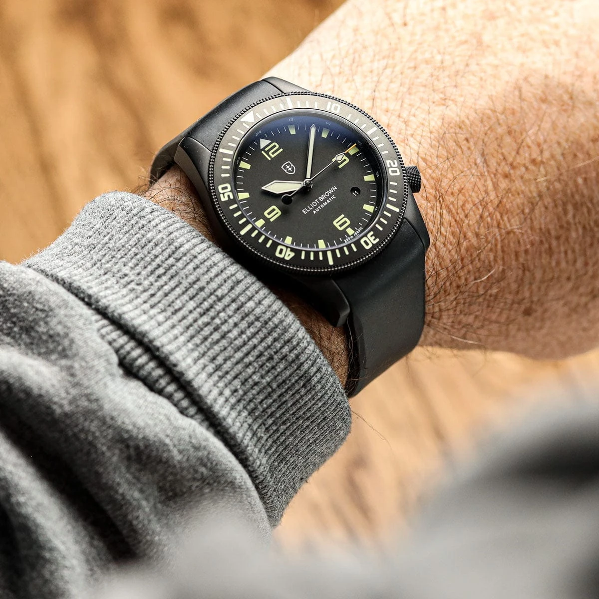 Elliot Brown Holton Automatic 101 - A10 - Black/Grey - Image 3