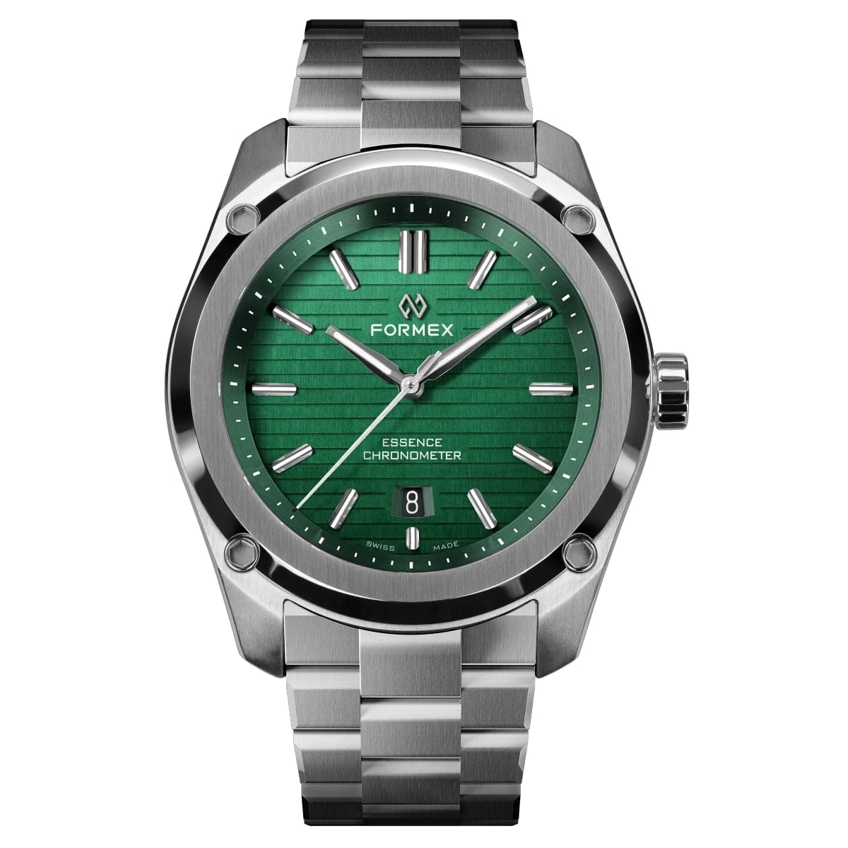 Formex Essence 39 Automatic Chronometer Watch - Green / Steel Bracelet - Image 15
