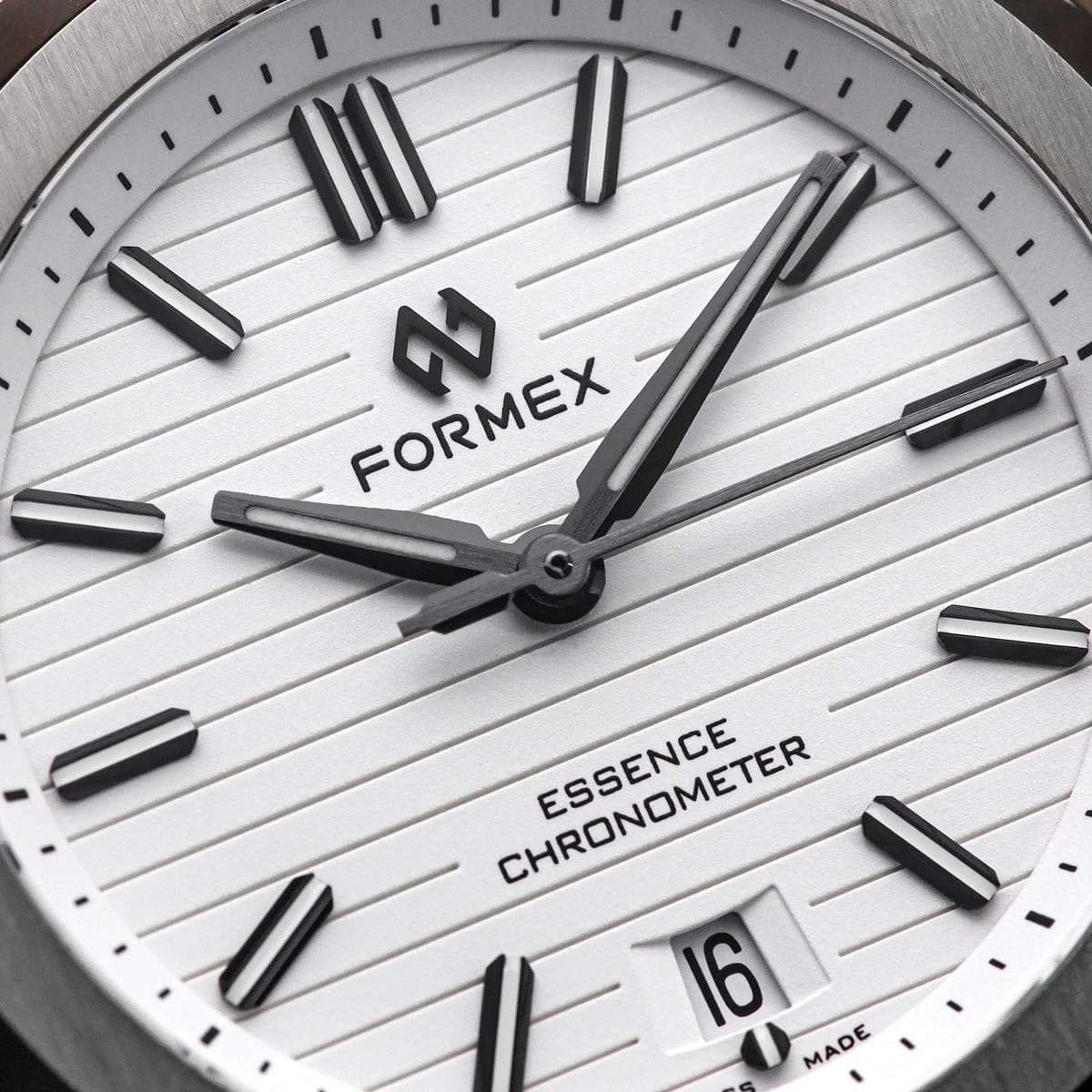 Formex Essence 39 Automatic Chronometer Watch - White / Steel Bracelet - Image 5