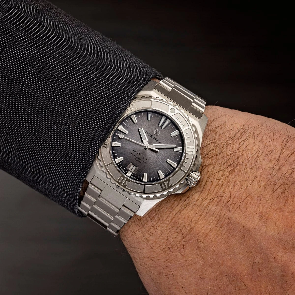 Formex REEF Automatic Chronometer - Silver Dial / Steel Bezel - Image 2