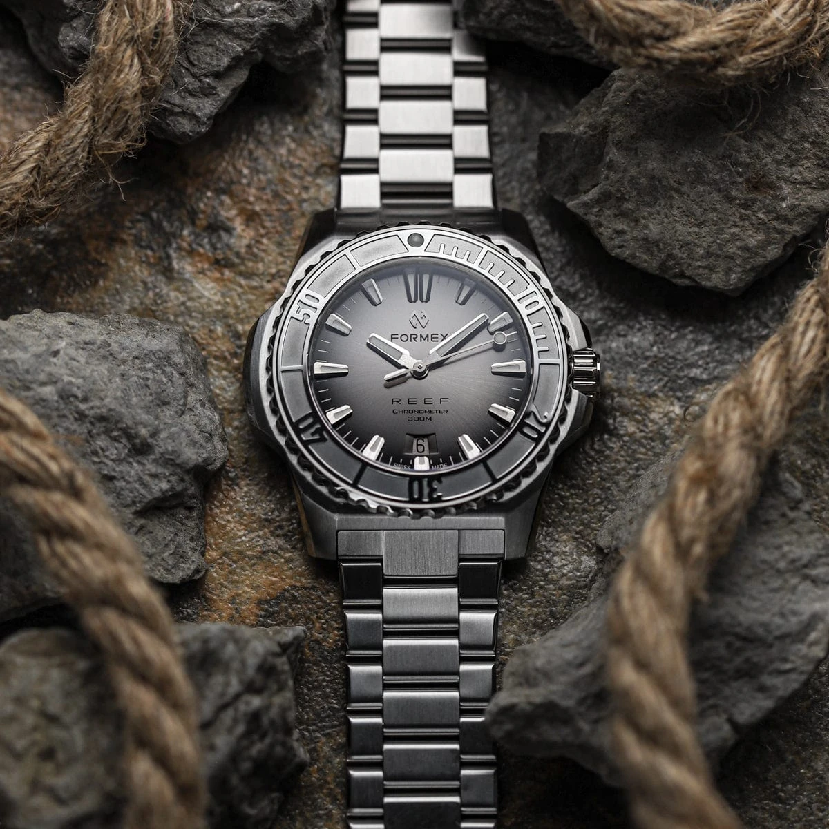 Formex REEF Automatic Chronometer - Silver Dial / Steel Bezel - Image 5