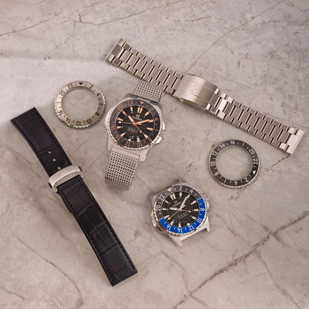 FORMEX REEF GMT - Green Dial - Stainless Steel Bracelet - Image 2