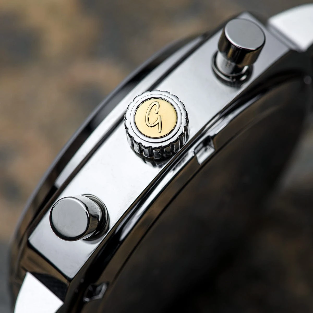 Geckota Chronotimer Chronograph Watch Yellow Racing Dial - Image 9