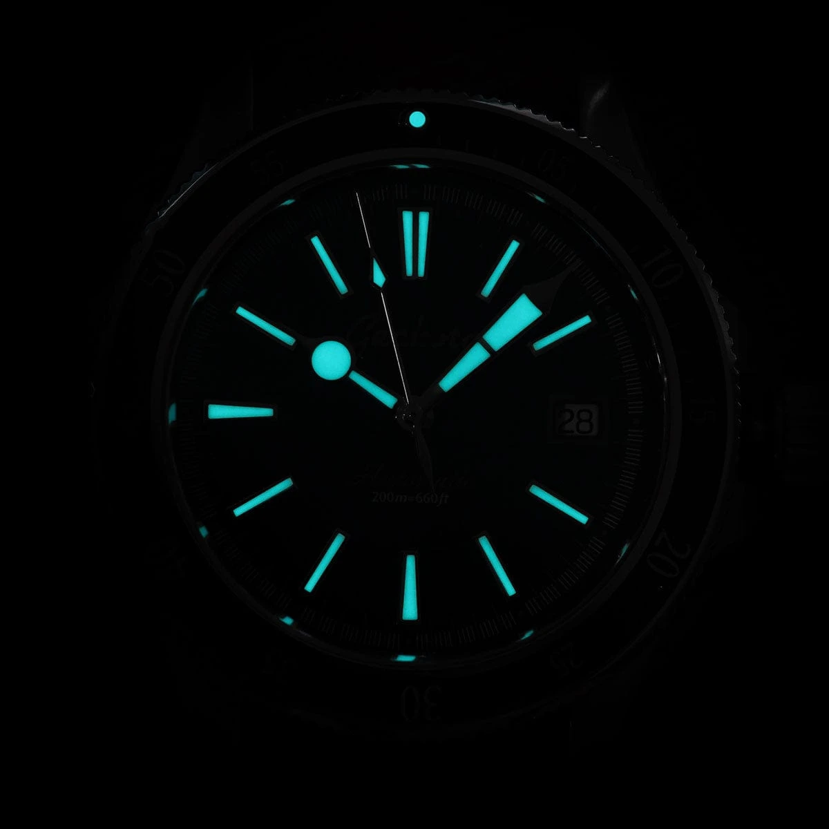 Geckota Sea Hunter Automatic Diver's Watch - Green Bezel - Image 9