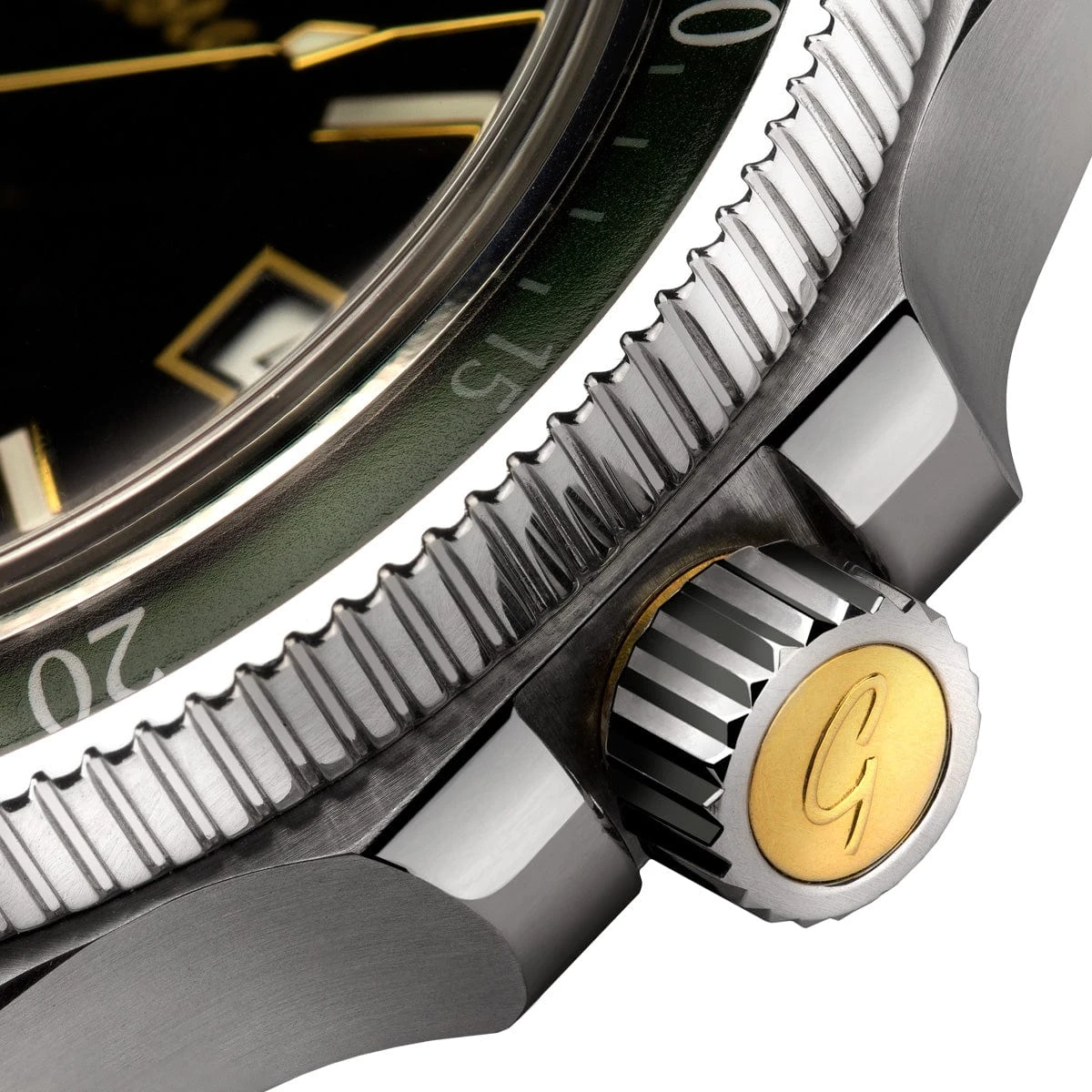 Geckota Sea Hunter Automatic Diver's Watch - Green Bezel - Image 12