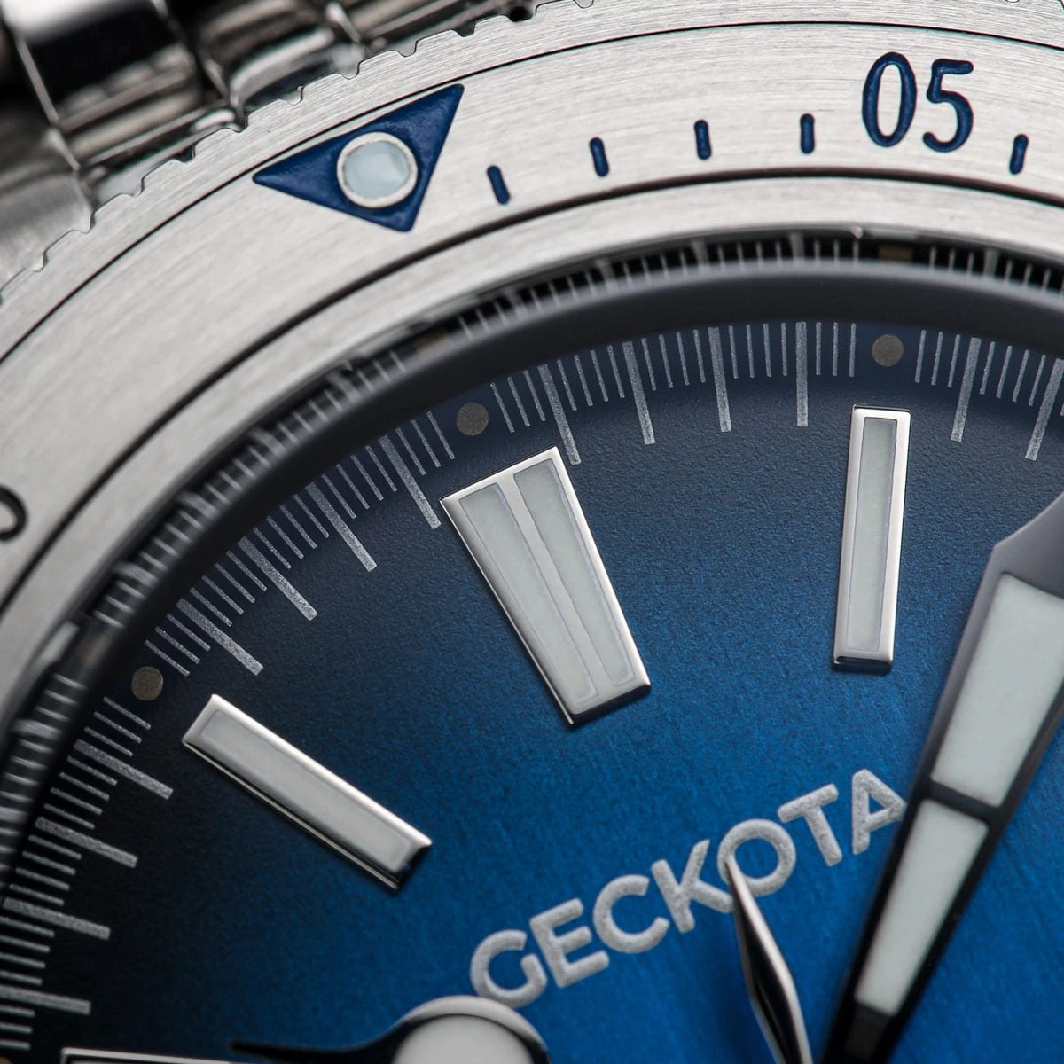 Geckota Sea Hunter Automatic Diver's Watch Steel Edition - Blue Dial - Image 8