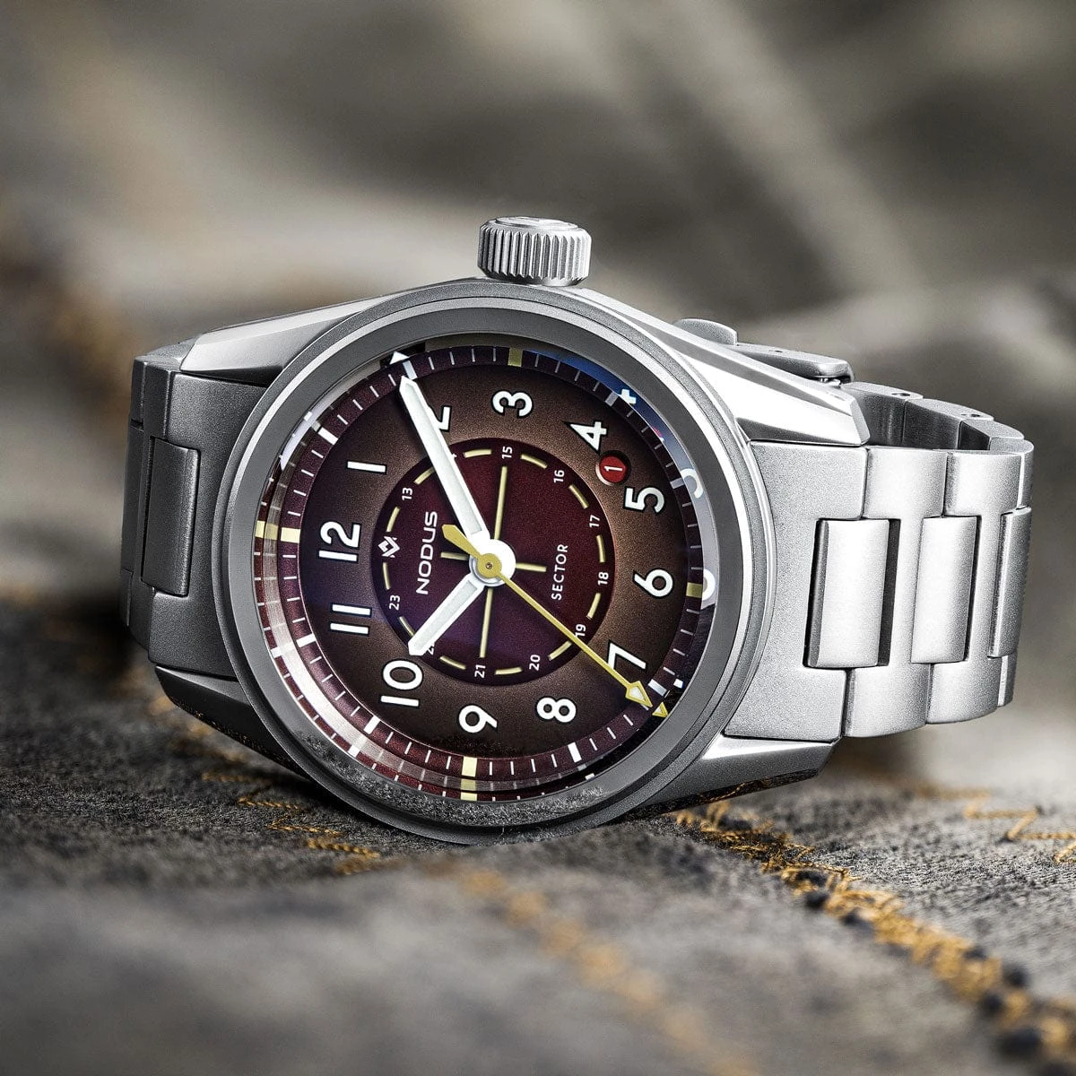 Nodus Sector Field Automatic Watch - Redwood - No Date - Image 3