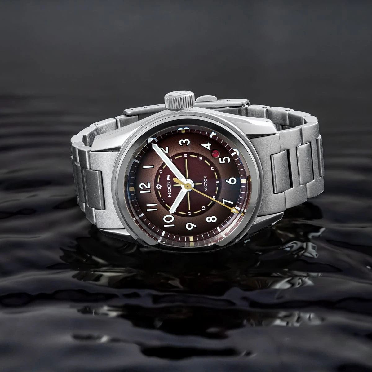 Nodus Sector Field Automatic Watch - Redwood - No Date - Image 6