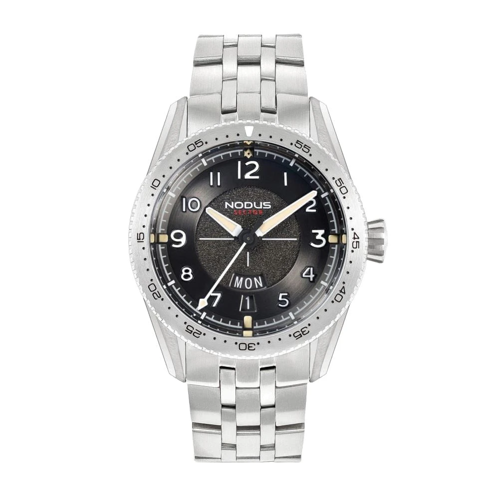 Nodus Sector Pilot Automatic Watch - Corsair Grey - Stainless Steel Bezel - Image 10