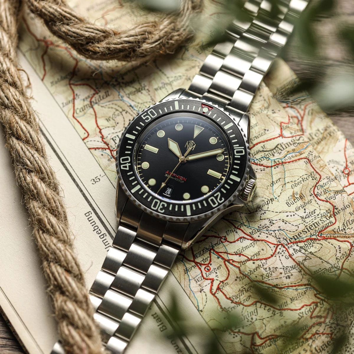 NTH Amphion Dive Watch - Vintage Gilt - Date - Image 2