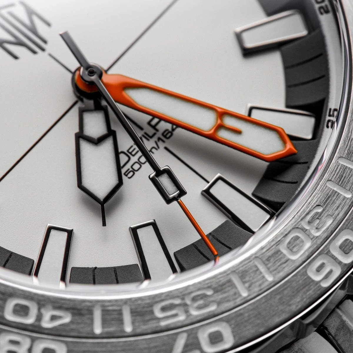 NTH DevilRay Dive Watch - White - Leather Strap - WatchGecko Exclusive - Image 9