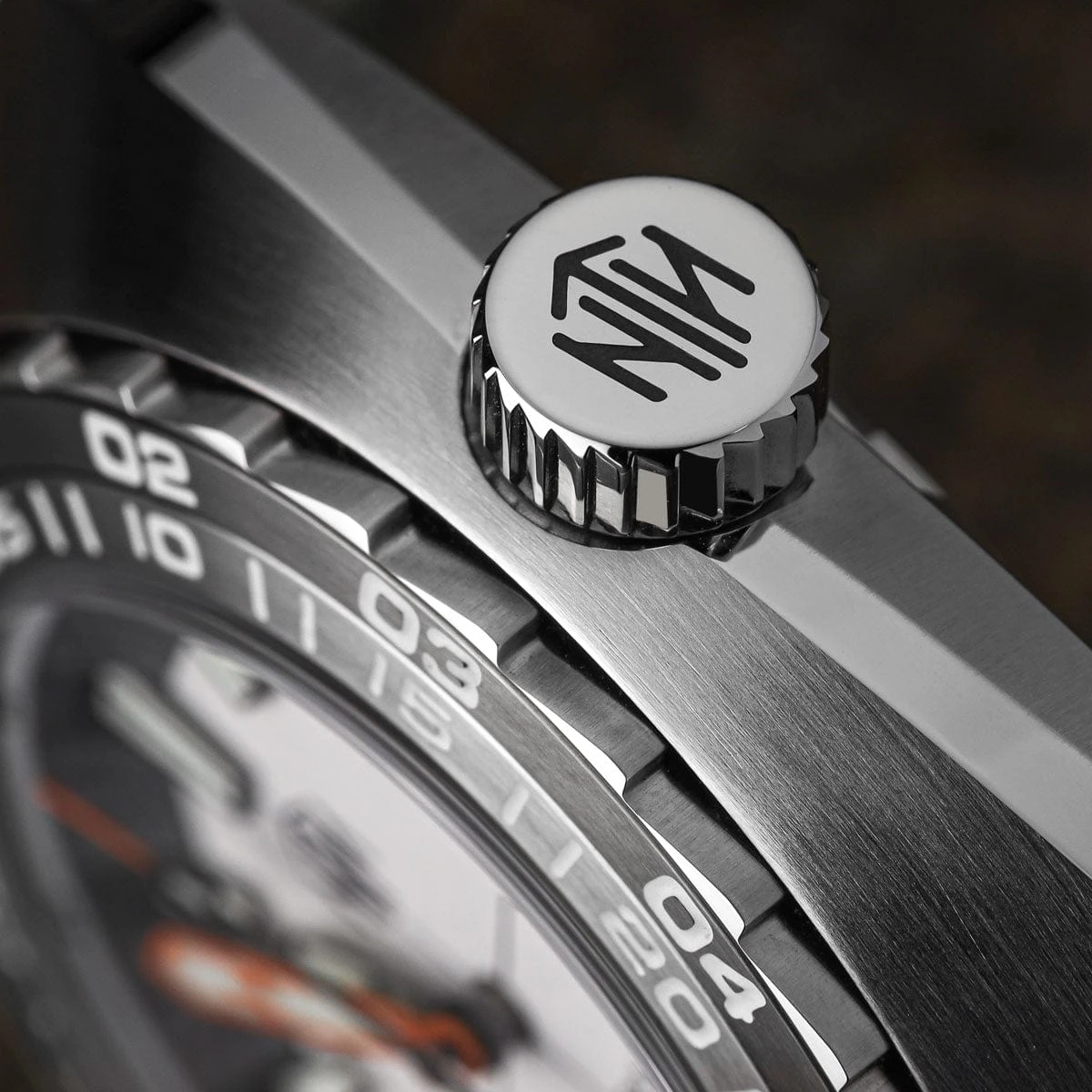 NTH DevilRay Dive Watch - White - Leather Strap - WatchGecko Exclusive - Image 8