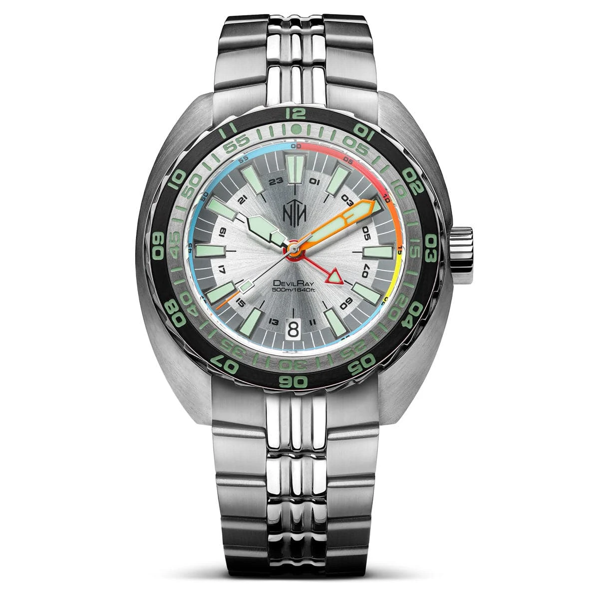 NTH DevilRay GMT Dive Watch - Date - White - Image 12