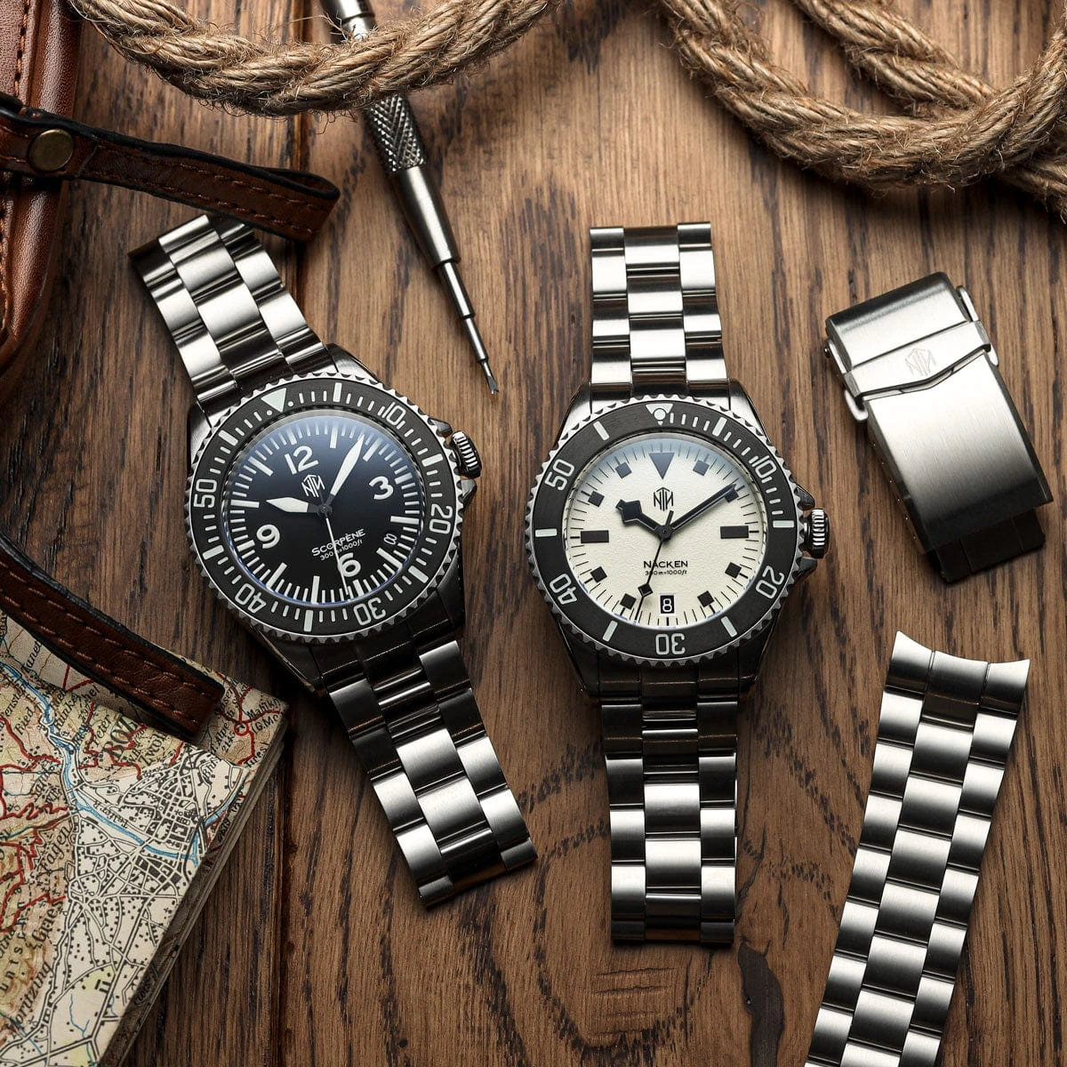 NTH Scorpène Dive Watch - Oyster Bracelet - No Date - Image 9