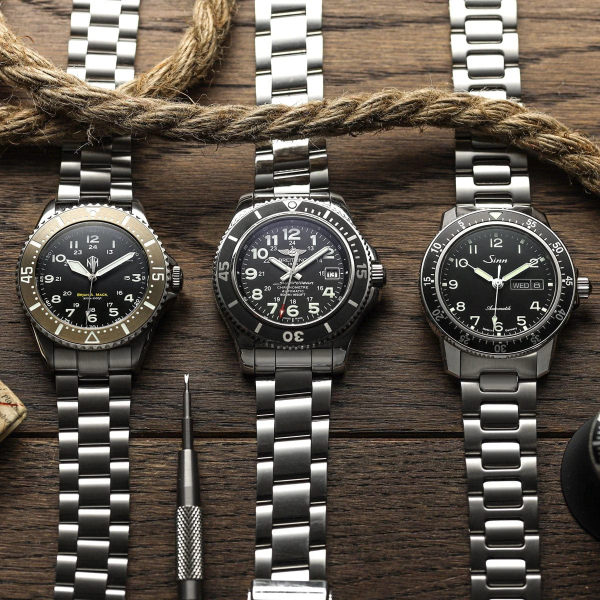 NTH The Mack Dive Watch - Oyster Bracelet - Date - Image 13