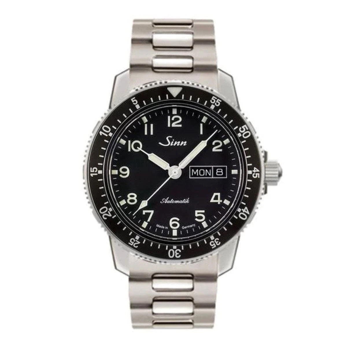 Sinn 104 St Sa A Pilots Watch - Black Arabic Dial - Solid Bracelet - Image 5