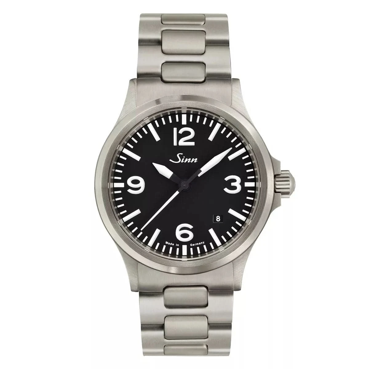 Sinn 556 A Automatic Sports Watch - Arabic Numerals Black Dial - Solid Bracelet - Image 2