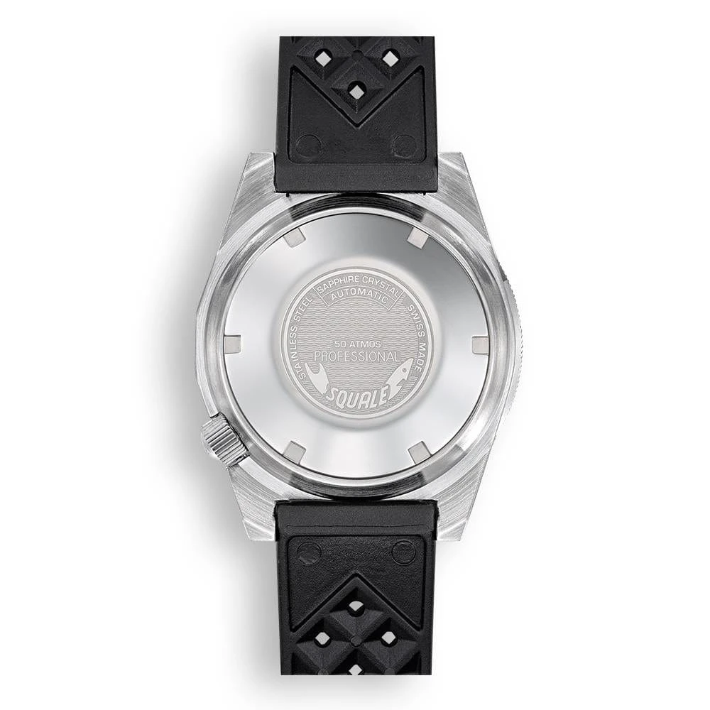 Squale 1521 Swiss Made COSC Diver's Watch - Blue Dial - Rubber And Leather Straps - Image 5