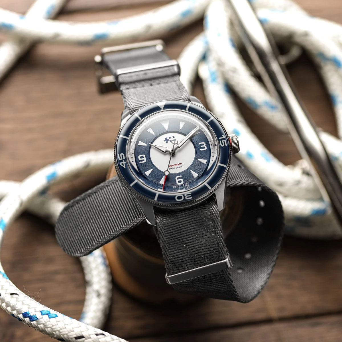 Christopher Ward + WatchGecko C65 Aquitaine - Overton Blue Suede - Image 16