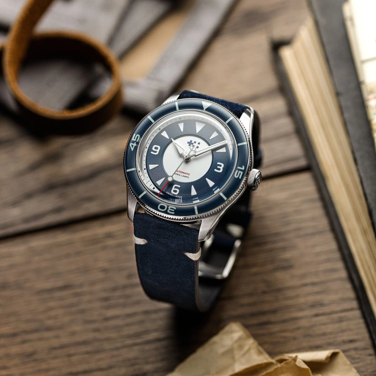 Christopher Ward + WatchGecko C65 Aquitaine - Overton Blue Suede - Image 15