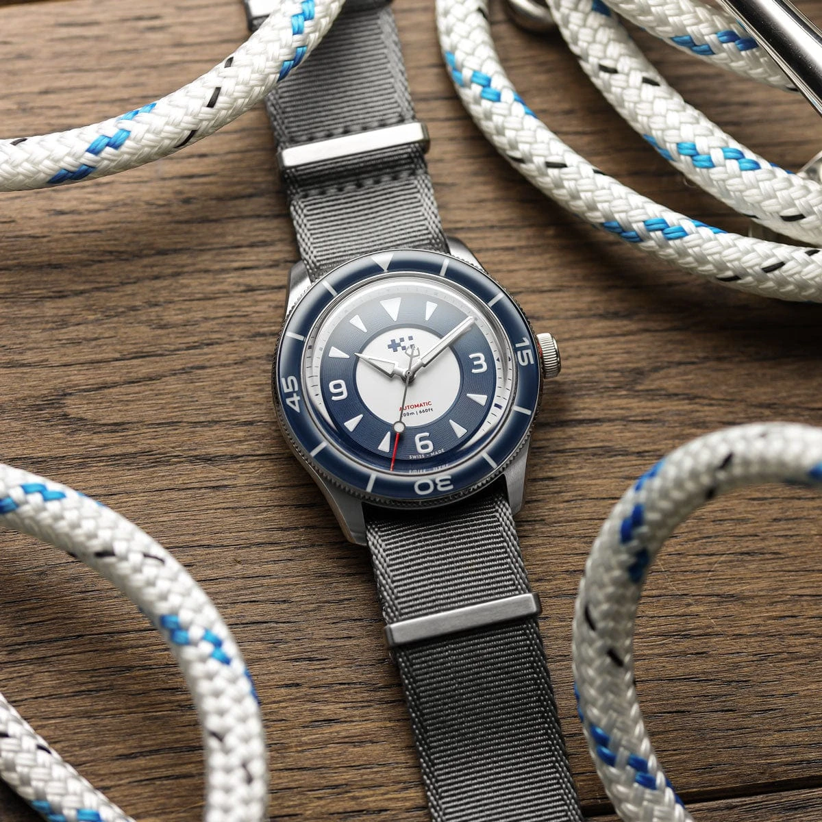 Christopher Ward + WatchGecko C65 Aquitaine - Overton Blue Suede - Image 14