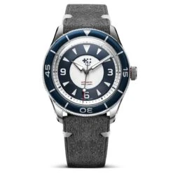 Christopher Ward + WatchGecko C65 Aquitaine - Overton Grey Suede